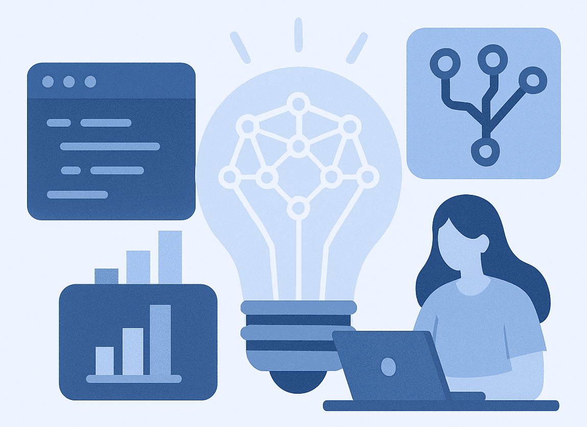 Abstract visual representing Halogen AI empowering small businesses